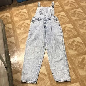 Vintage Today’s News Acid Wash Overalls 36 x 33